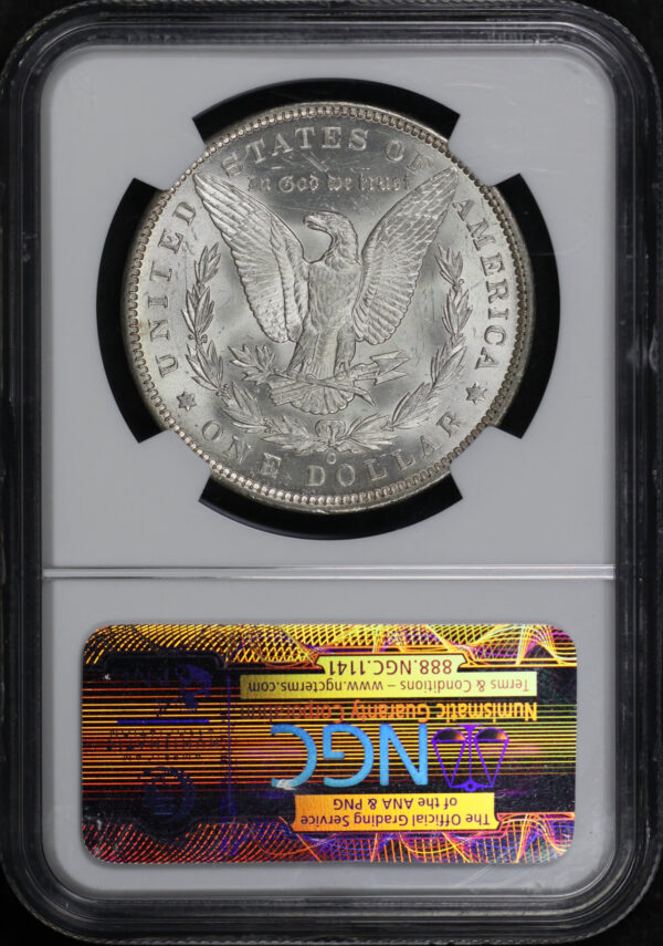 Reverse of this 1891-O Morgan Dollar NGC MS-63