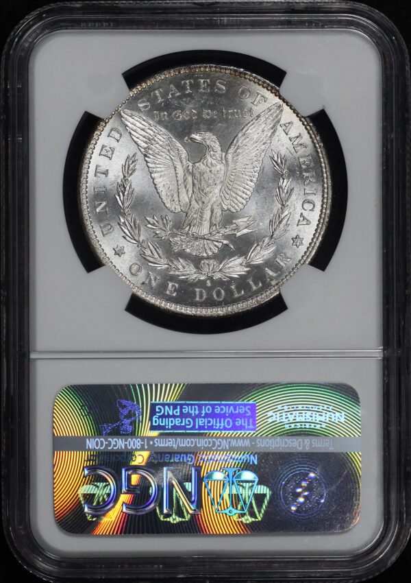 Reverse of this 1891-S Morgan Dollar NGC MS-63