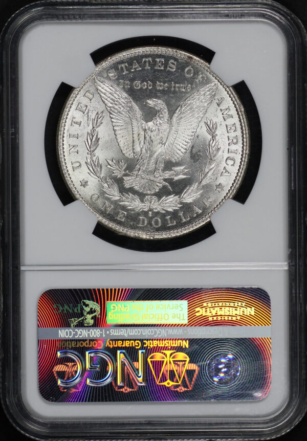 Reverse of this 1891-S Morgan Dollar NGC MS-63