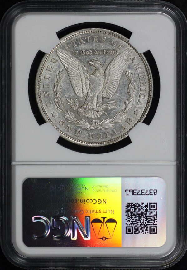 Reverse of this 1892 Morgan Dollar NGC AU-50