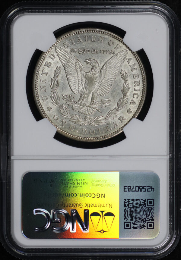 Reverse of this 1892 Morgan Dollar NGC AU-53