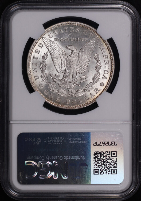 Reverse of this 1892 Morgan Dollar NGC MS-63