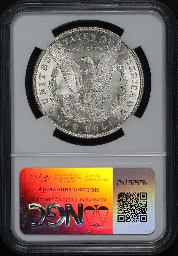 Reverse of this 1892 Morgan Dollar NGC MS-63