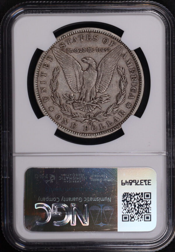 Reverse of this 1892-CC Morgan Dollar NGC VF-30