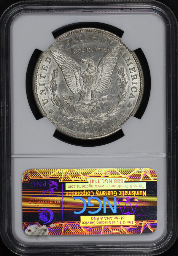 Reverse of this 1892-CC Morgan Dollar NGC AU-53