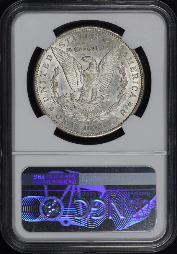 Reverse of this 1892-CC Morgan Dollar NGC AU-55