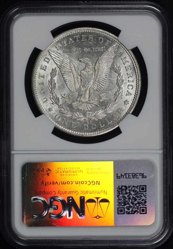 Reverse of this 1892-CC Morgan Dollar NGC AU-58