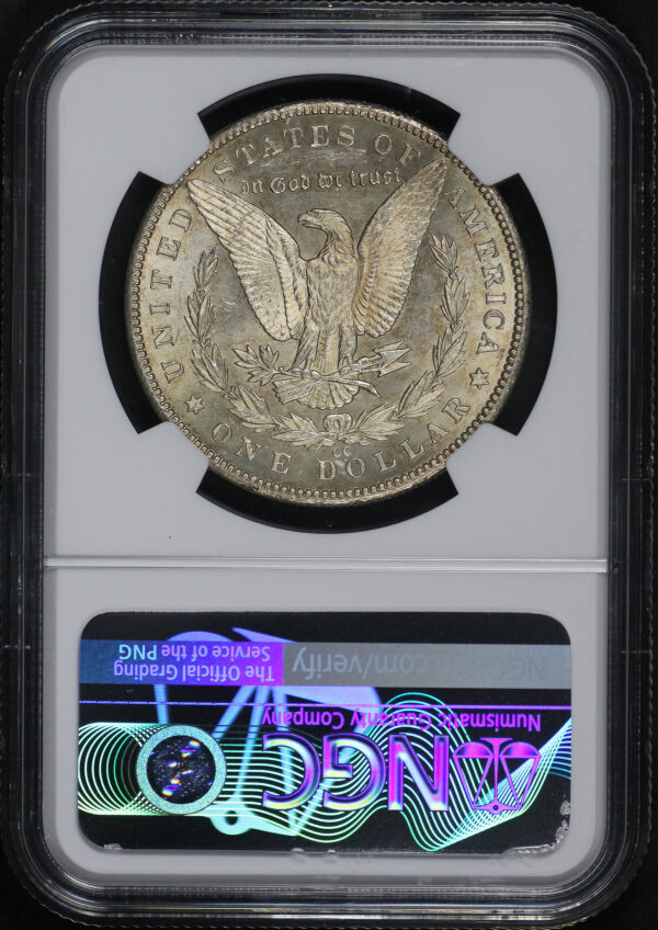 Reverse of this 1892-CC Morgan Dollar NGC MS-61