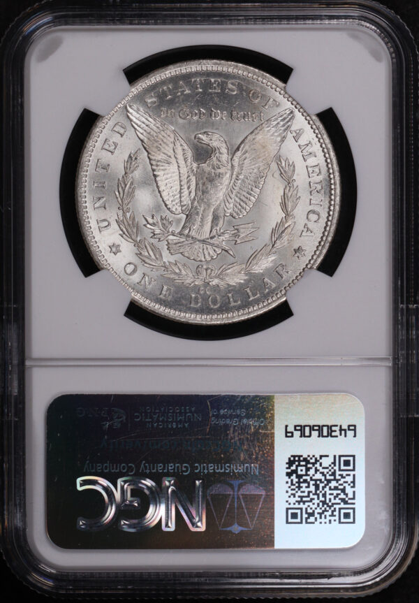 Reverse of this 1892-CC Morgan Dollar NGC MS-62