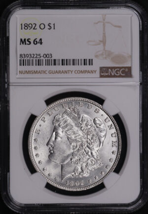 Obverse of this 1892-O Morgan Dollar NGC MS-64