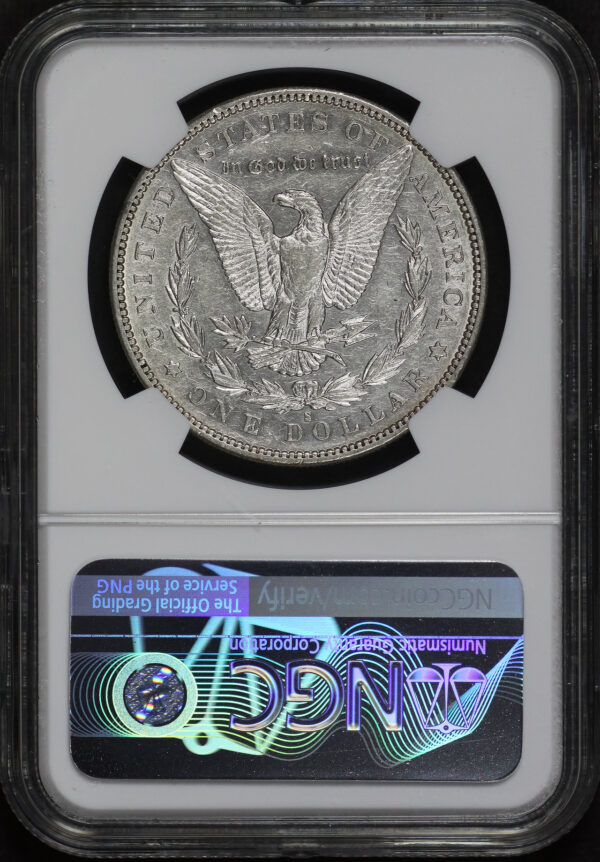 Reverse of this 1892-S Morgan Dollar NGC XF-45