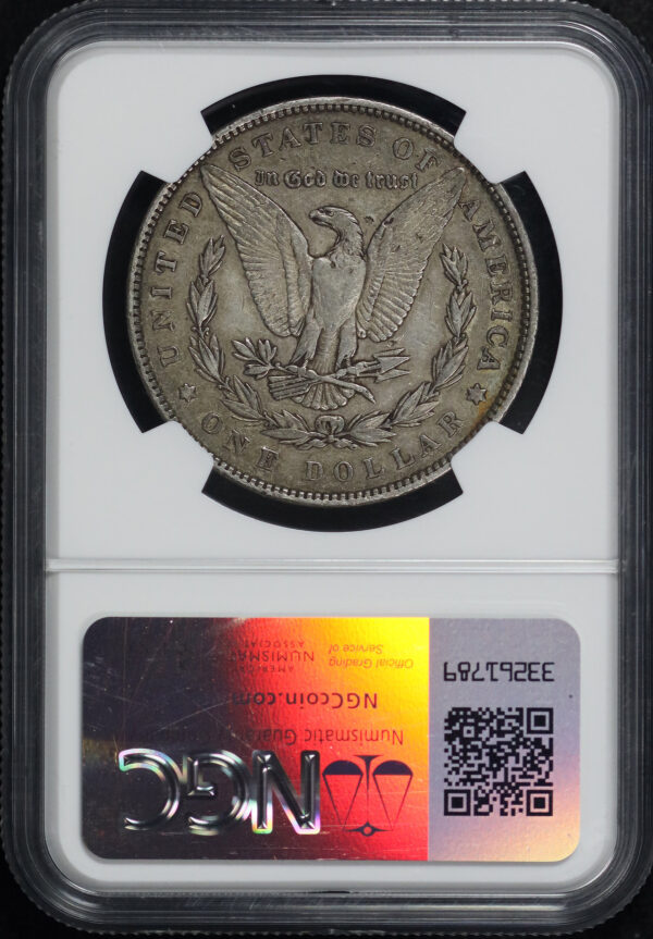 Reverse of this 1893 Morgan Dollar NGC XF-45