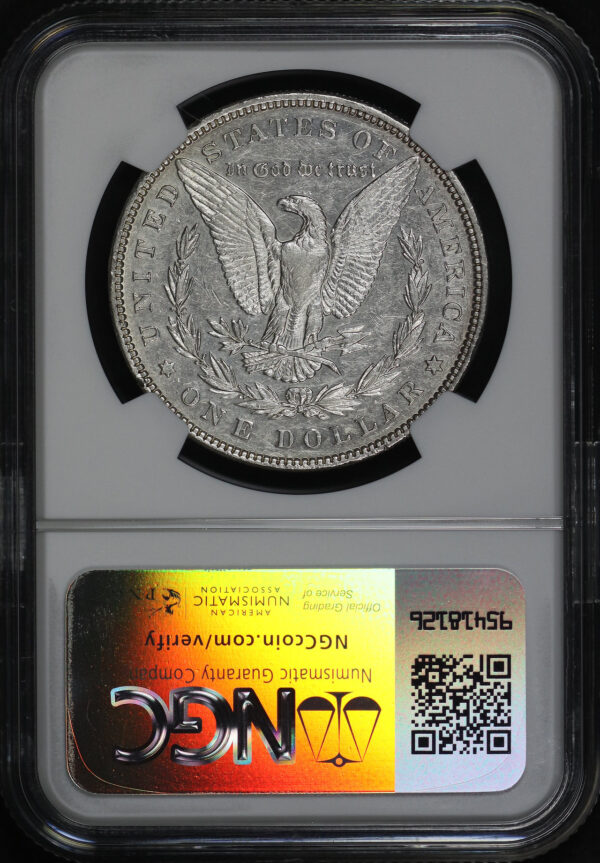 Reverse of this 1893 Morgan Dollar NGC AU-53
