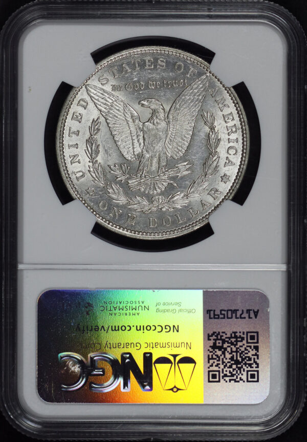 Reverse of this 1893 Morgan Dollar NGC AU-55