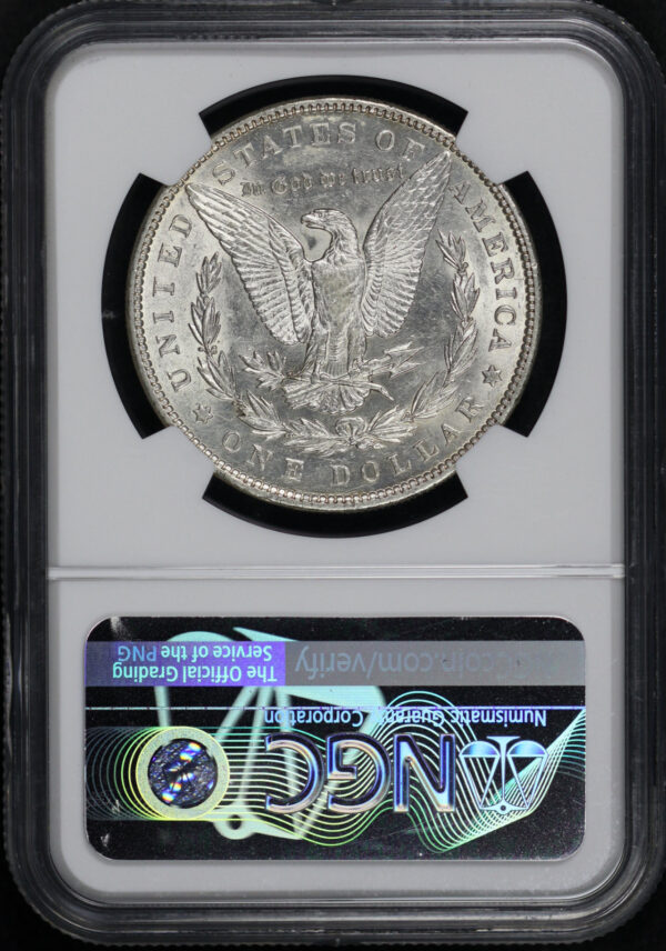 Reverse of this 1893 Morgan Dollar NGC AU-58
