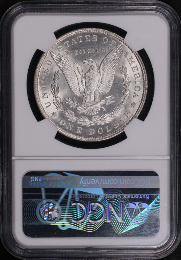 Reverse of this 1893 Morgan Dollar NGC MS-62