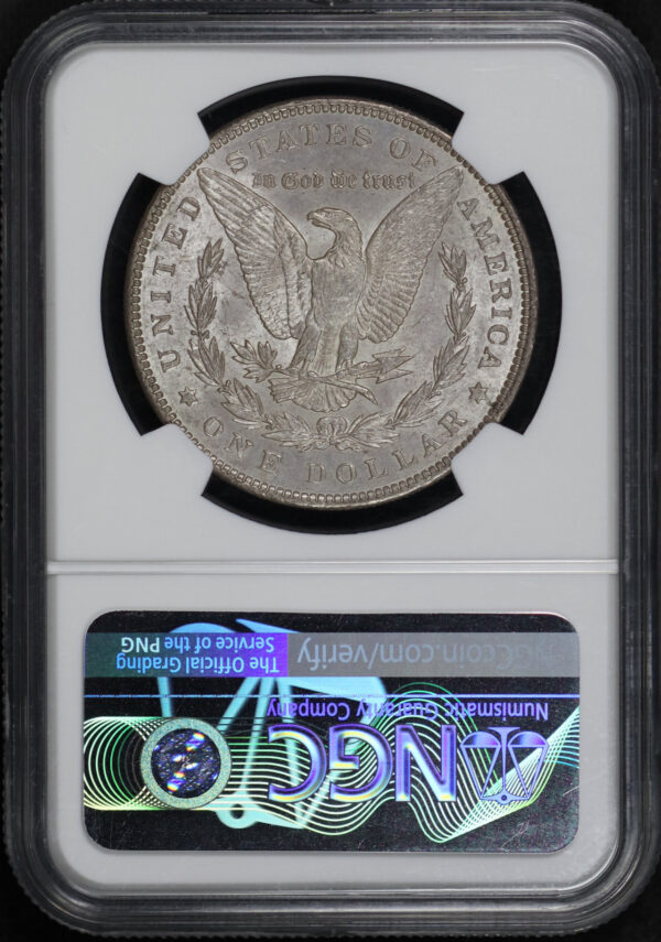 Reverse of this 1893 Morgan Dollar NGC MS-62
