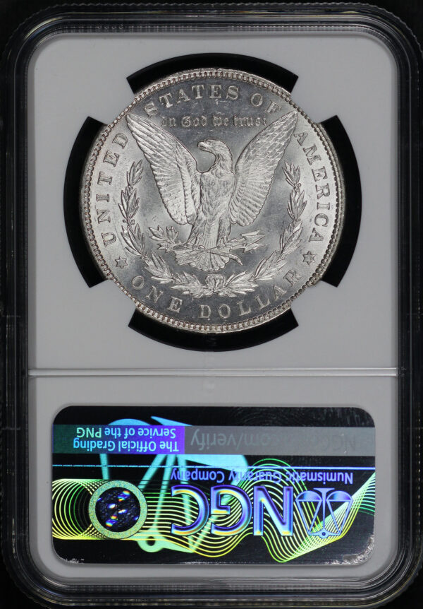 Reverse of this 1893 Morgan Dollar NGC MS-62