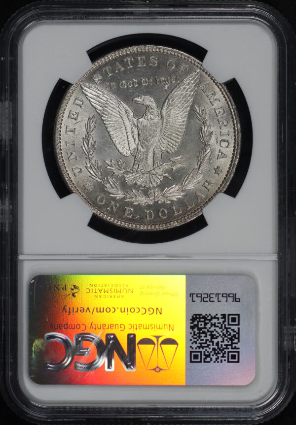 Reverse of this 1893 Morgan Dollar NGC MS-63