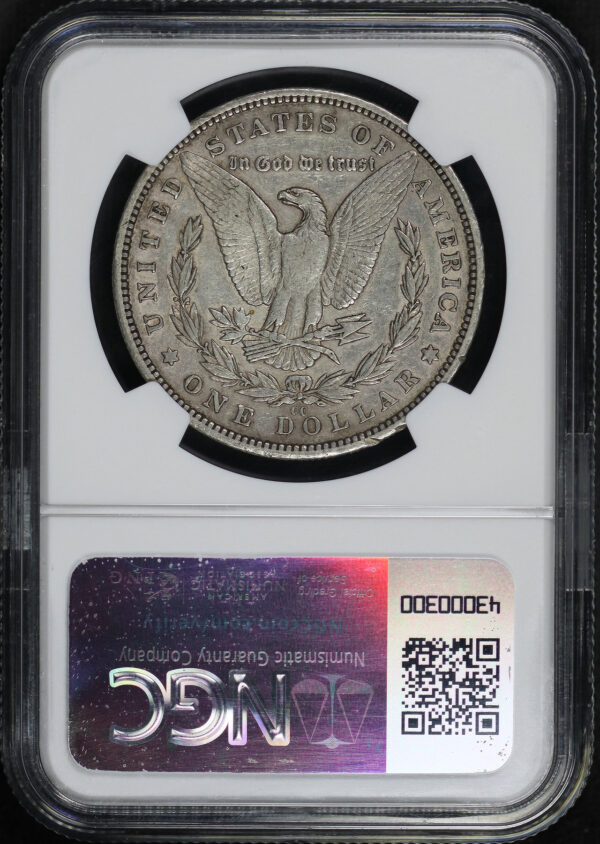 Reverse of this 1893-CC Morgan Dollar NGC XF-40