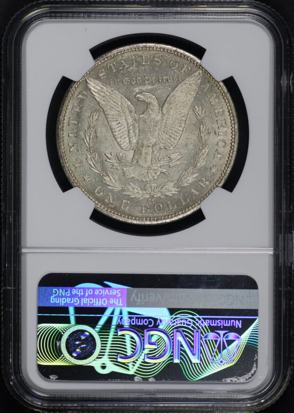 Reverse of this 1893-CC Morgan Dollar NGC MS-61