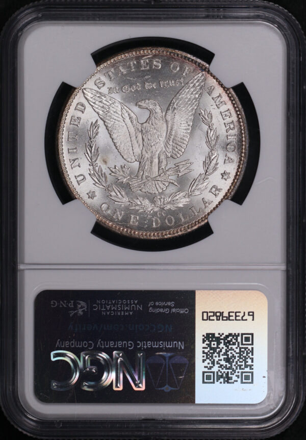 Reverse of this 1893-CC Morgan Dollar NGC MS-62 Redfield Hoard