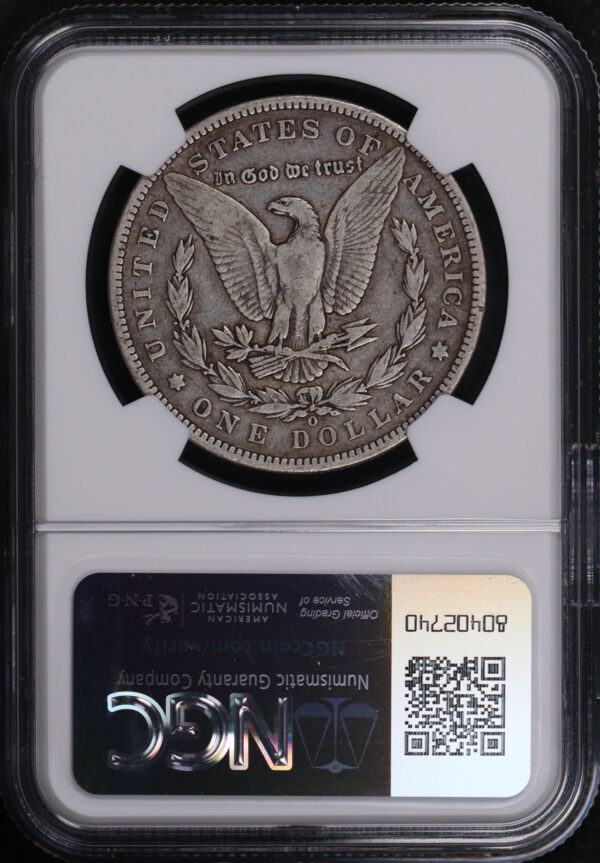Reverse of this 1893-O Morgan Dollar NGC F-12