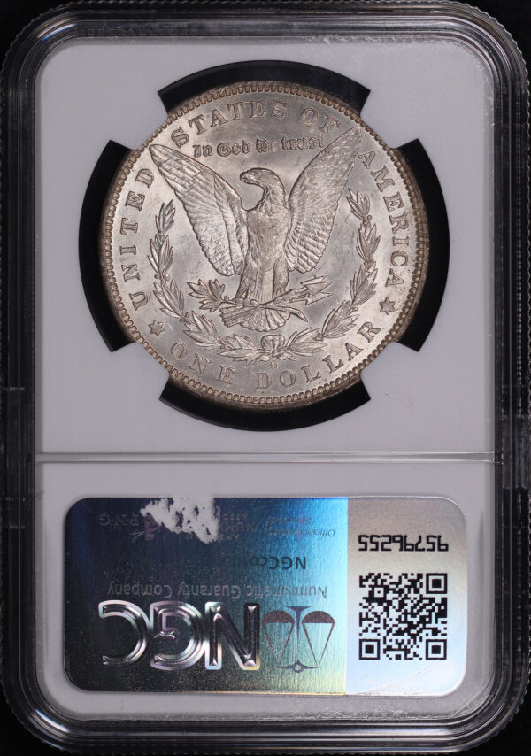 Reverse of this 1893-O Morgan Dollar NGC AU-58