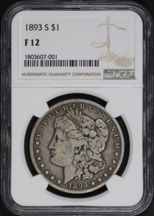 Obverse of this 1893-S Morgan Dollar NGC F-12