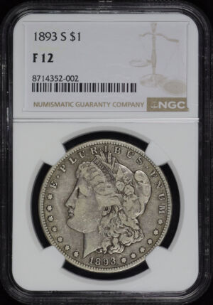 Obverse of this 1893-S Morgan Dollar NGC F-12