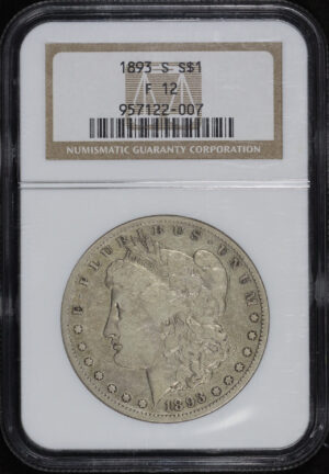 Obverse of this 1893-S Morgan Dollar NGC F-12