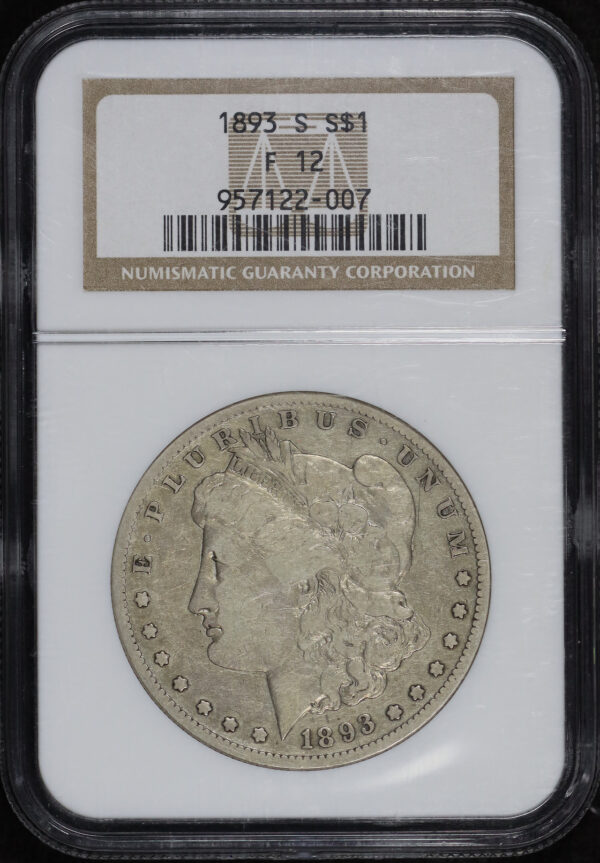 Obverse of this 1893-S Morgan Dollar NGC F-12