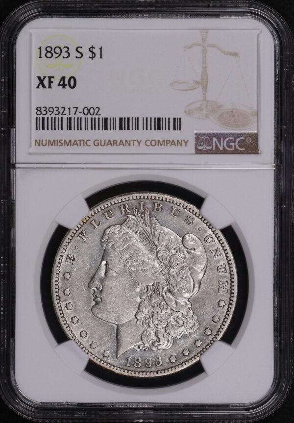 Obverse of this 1893-S Morgan Dollar NGC XF-40