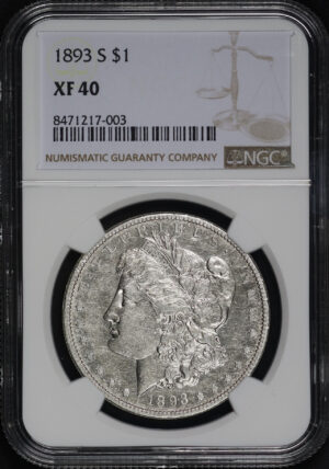 Obverse of this 1893-S Morgan Dollar NGC XF-40