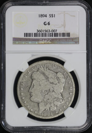 Obverse of this 1894 Morgan Dollar NGC G-6