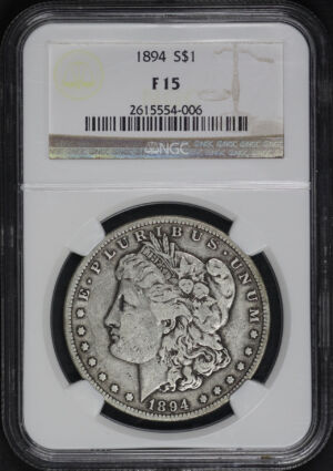 Obverse of this 1894 Morgan Dollar NGC F-15
