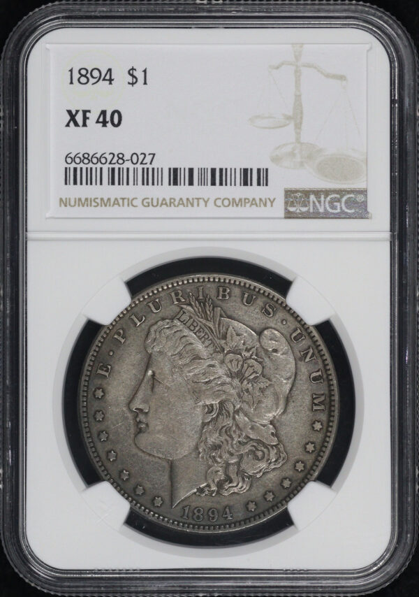 Obverse of this 1894 Morgan Dollar NGC XF-40
