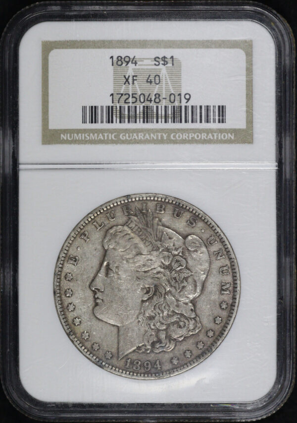 Obverse of this 1894 Morgan Dollar NGC XF-40