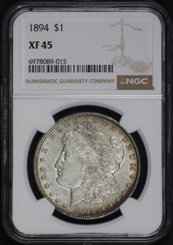 Obverse of this 1894 Morgan Dollar NGC XF-45