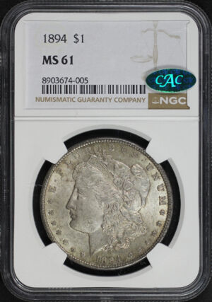 Obverse of this 1894 Morgan Dollar NGC MS-61 CAC