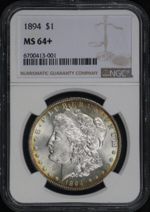 Obverse of this 1894 Morgan Dollar NGC MS-64+