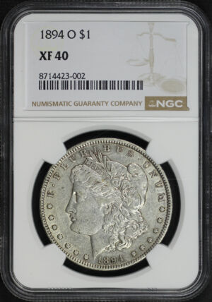 Obverse of this 1894-O Morgan Dollar NGC XF-40