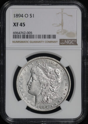 Obverse of this 1894-O Morgan Dollar NGC XF-45