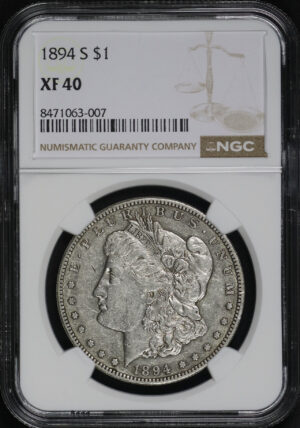 Obverse of this 1894-S Morgan Dollar NGC XF-40