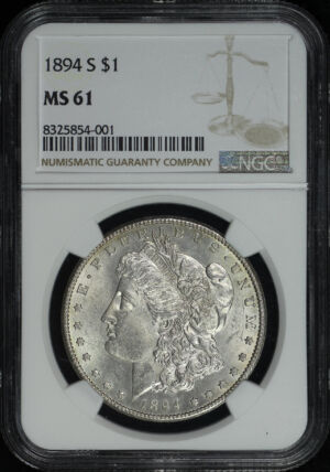 Obverse of this 1894-S Morgan Dollar NGC MS-61