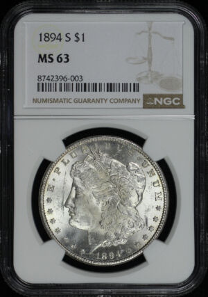 Obverse of this 1894-S Morgan Dollar NGC MS-63