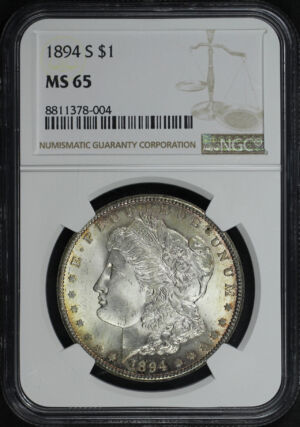 Obverse of this 1894-S Morgan Dollar NGC MS-65