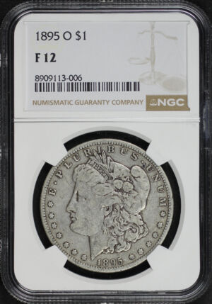 Obverse of this 1895-O Morgan Dollar NGC F-12