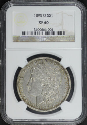 Obverse of this 1895-O Morgan Dollar NGC XF-40