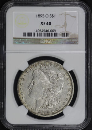 Obverse of this 1895-O Morgan Dollar NGC XF-40